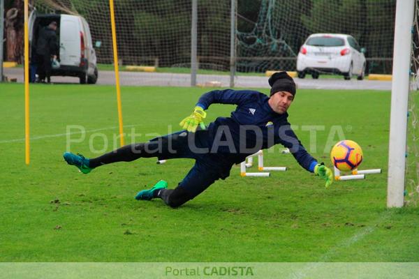 Alberto Cifuentes en el entreno de hoy / Trekant Media