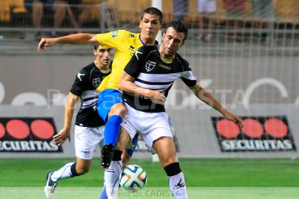 Garrido con el Cádiz CF ante el CD Lealtad / Trekant Media