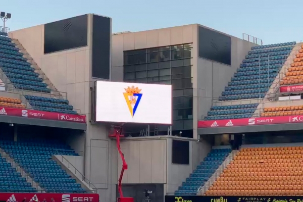 Videomarcador del estadio Ramón de Carranza / cadizcf.com