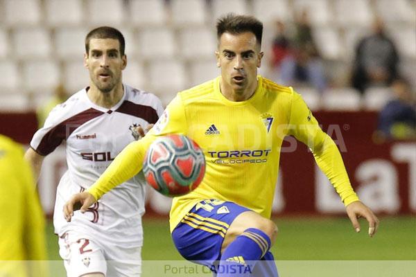 José Manuel Jurado, en su debut en liga con el Cádiz CF / masquealba.com