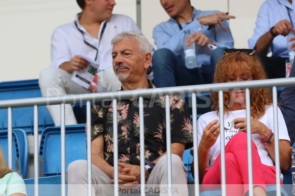 Carlos Sobera, en el estadio Nuevo Mirandilla / Trekant Media