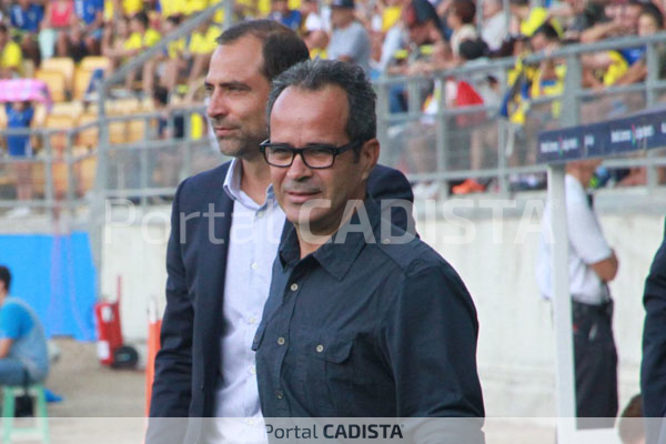 Cervera en la previa del partido ante el Getafe. / Trekant Media