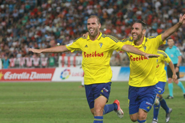 Ortuño celebrando su gol. / Trekant Media